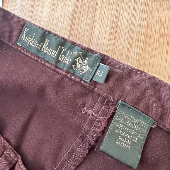 Vintage - Polo- Knights of the Round Circle - Button Front Skirt - Brown-Size 18 - Picture 7 of 9